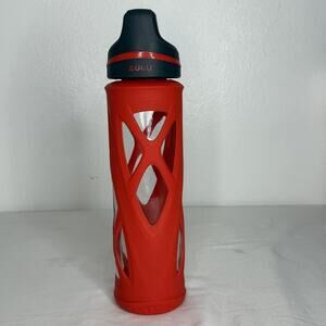 Zulu Water Bottle 20oz Glass Silicone Sleeve Leakproof Sports BPA-Free Drinkware